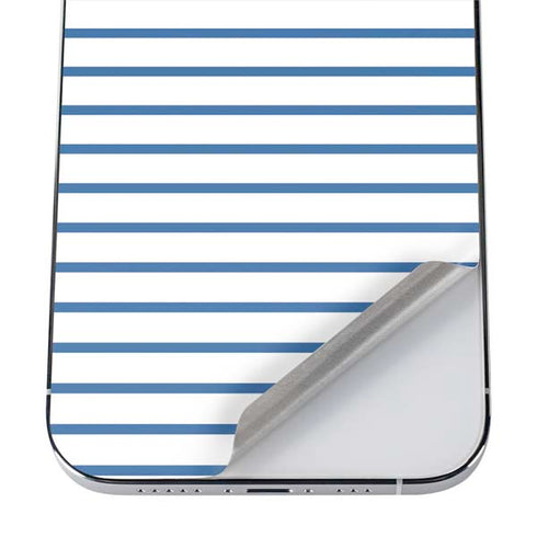 Blue and White Stripes iPhone 12 Pro Max Skin