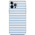 Blue and White Stripes iPhone 12 Pro Skin