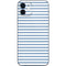 Blue and White Stripes iPhone 12 Skin