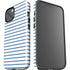 Blue and White Stripes iPhone 13 Impact Case