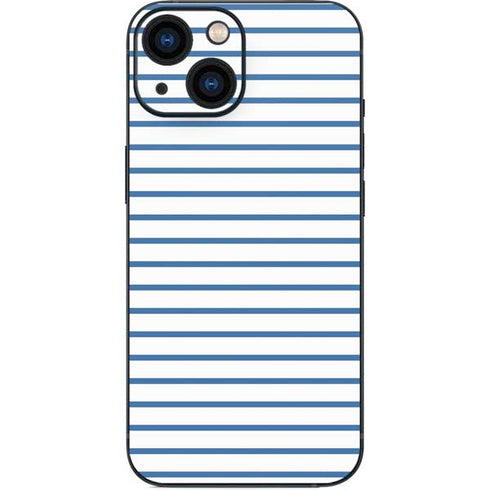 Blue and White Stripes iPhone 13 Mini Skin