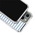 Blue and White Stripes iPhone 13 Pro Clear Case