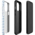 Blue and White Stripes iPhone 13 Pro Impact Case