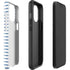 Blue and White Stripes iPhone 13 Pro Max Impact Case