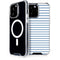 Blue and White Stripes iPhone 13 Pro Max MagSafe Case