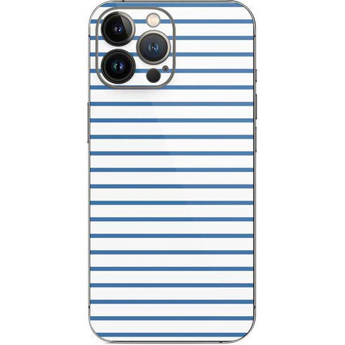 Blue and White Stripes iPhone 13 Pro Max Skin