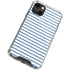 Blue and White Stripes iPhone 14 Plus Clear Case