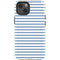 Blue and White Stripes iPhone 14 Impact Case