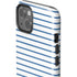 Blue and White Stripes iPhone 14 Impact Case