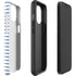 Blue and White Stripes iPhone 14 Impact Case