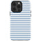 Blue and White Stripes iPhone 14 Pro Impact Case