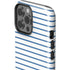 Blue and White Stripes iPhone 14 Pro Max Impact Case