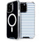 Blue and White Stripes iPhone 15 Pro Max MagSafe Case