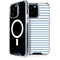 Blue and White Stripes iPhone 14 Pro Max MagSafe Case