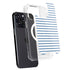 Blue and White Stripes iPhone 15 Pro Max MagSafe Case