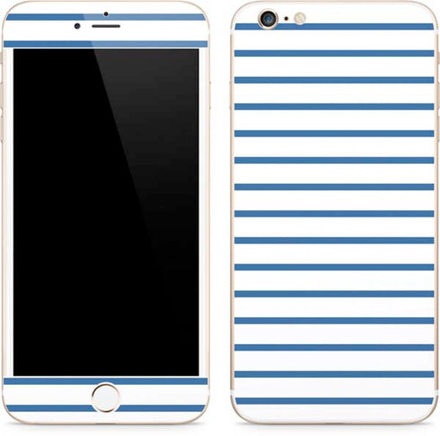Blue and White Stripes iPhone 6/6s Plus Skin