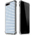 Blue and White Stripes iPhone 7/8 Plus Clear Case