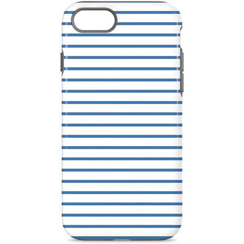 Blue and White Stripes iPhone 8 Pro Case