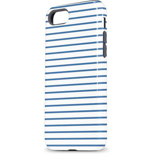 Blue and White Stripes iPhone 8 Pro Case
