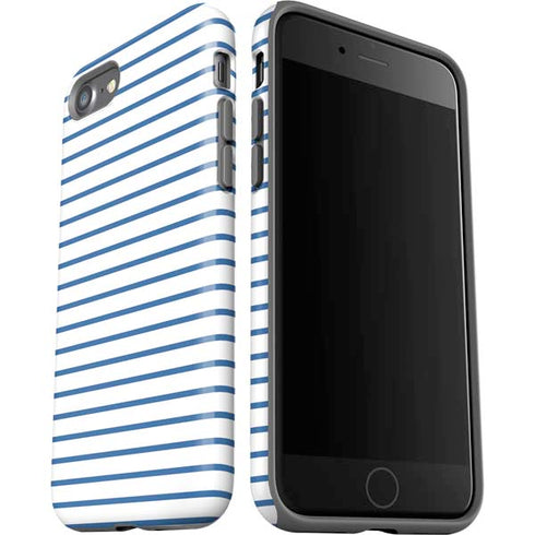 Blue and White Stripes iPhone SE (2nd & 3rd Gen) Pro Case