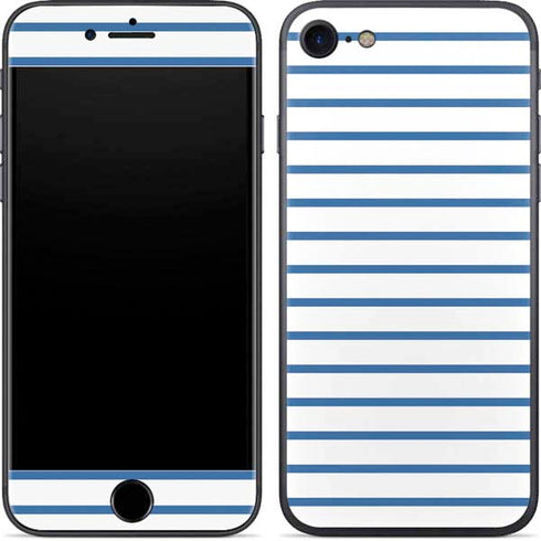 Blue and White Stripes iPhone SE (2nd & 3rd Gen) Skin