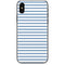 Blue and White Stripes iPhone X Skin