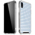 Blue and White Stripes iPhone XR Clear Case