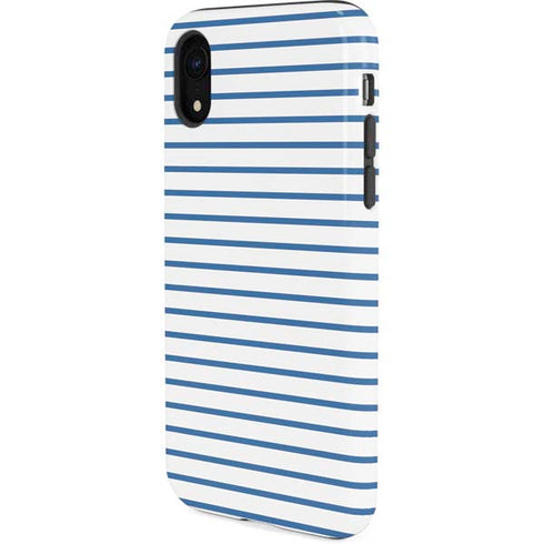 Blue and White Stripes iPhone XR Pro Case