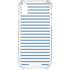 Blue and White Stripes iPhone XS Clear Case