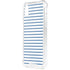 Blue and White Stripes iPhone XS Clear Case