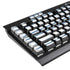 Blue and White Stripes K95 RGB PLATINUM Mechanical Gaming Keyboard Skin