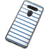 Blue and White Stripes LG K51/Q51 Clear Case