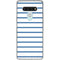 Blue and White Stripes LG Stylo 6 Clear Case