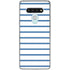 Blue and White Stripes LG Stylo 6 Clear Case