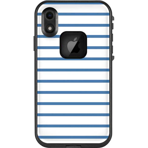 Blue and White Stripes LifeProof Fre iPhone Skin