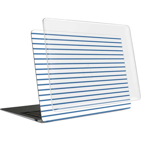 Blue and White Stripes MacBook Air 13in M1 (2021) Case plus Skin