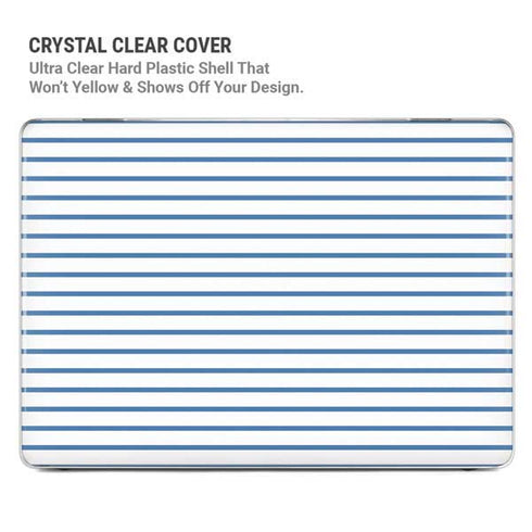 Blue and White Stripes MacBook Air 13in M1 (2021) Case plus Skin