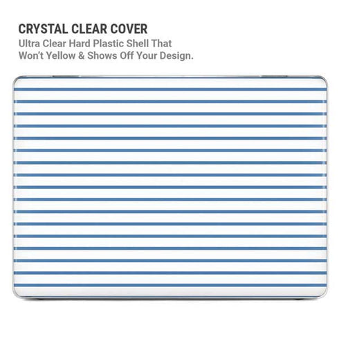 Blue and White Stripes MacBook Air 15in (2023-2025) Case plus Skin