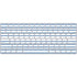 Blue and White Stripes Magic Keyboard Skin