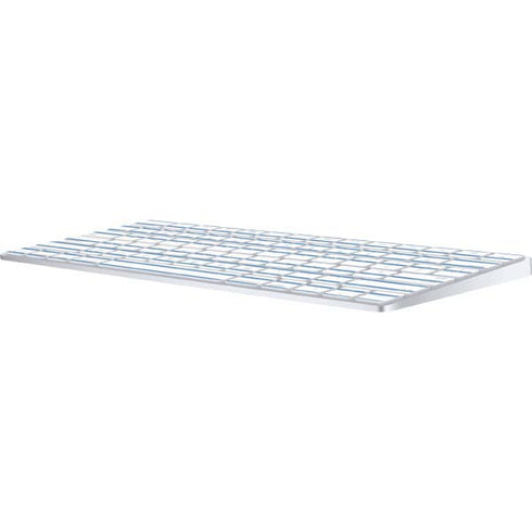 Blue and White Stripes Magic Keyboard Skin