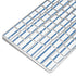 Blue and White Stripes Magic Keyboard Skin