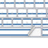 Blue and White Stripes Magic Keyboard Skin