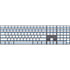 Blue and White Stripes Magic Keyboard with Numeric Keypad Skin