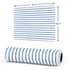 Blue and White Stripes Gaming Mouse Pad