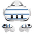 Blue and White Stripes Meta Quest 3 Skin