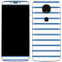 Blue and White Stripes Moto E5 Plus Skin