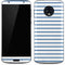 Blue and White Stripes Moto G6 Skin
