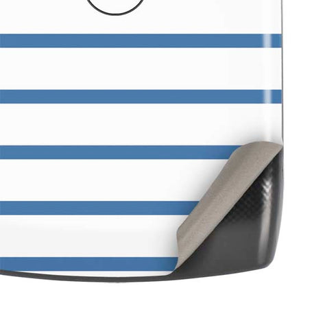Blue and White Stripes Motorola RAZR Skin