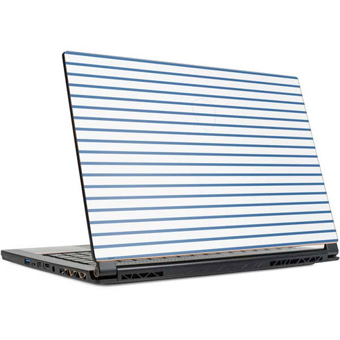 Blue and White Stripes MSI GS65 Stealth Laptop Skin