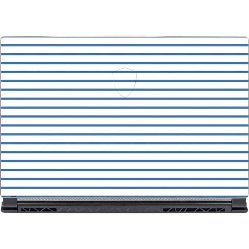 Blue and White Stripes MSI GS65 Stealth Laptop Skin
